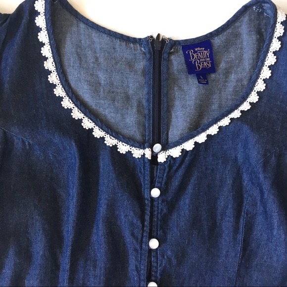 EUC Beauty and the Beast Denim Dress - Picture 4 of 7